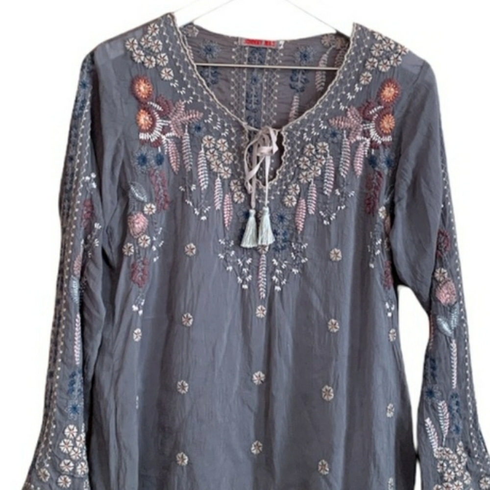 Johnny Was Santorini Blouse Small EUC